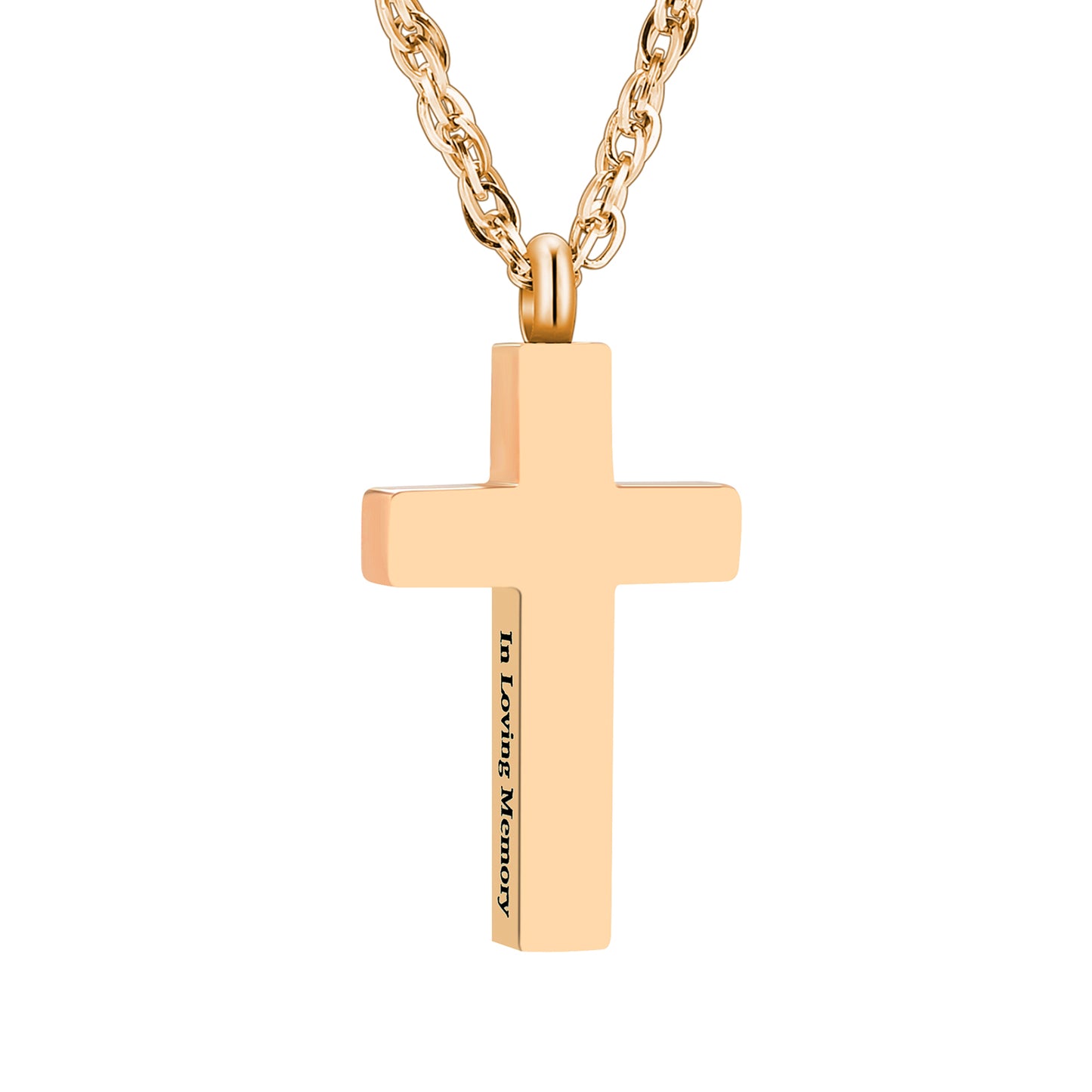 Cross Cremation Pendant Necklace for Ashes