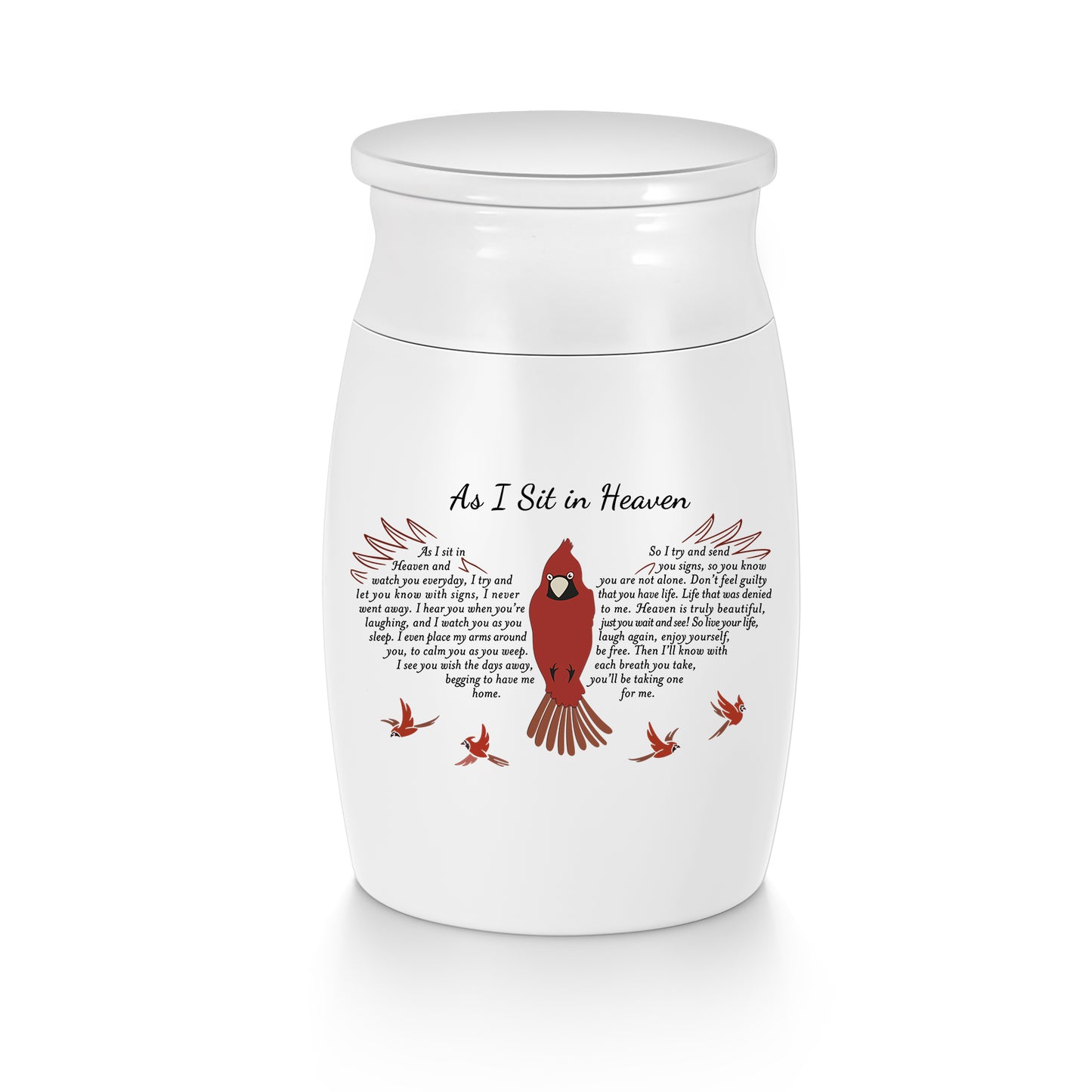 Butterfly Aluminium Memorial Small Keepsake Urn