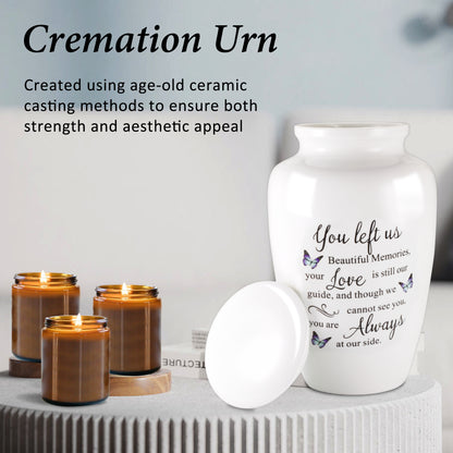10 Inches Cremation Urns for Human Ashes Ceramic Keepsake