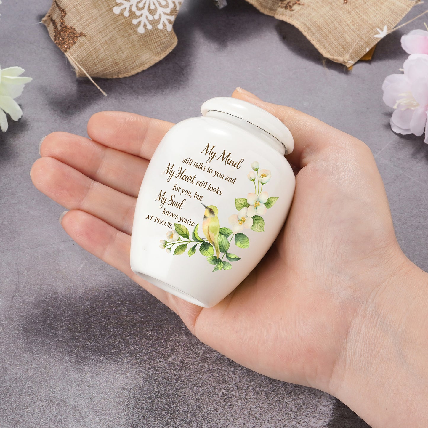 2.6 inch Ceramic Urn for Ashes