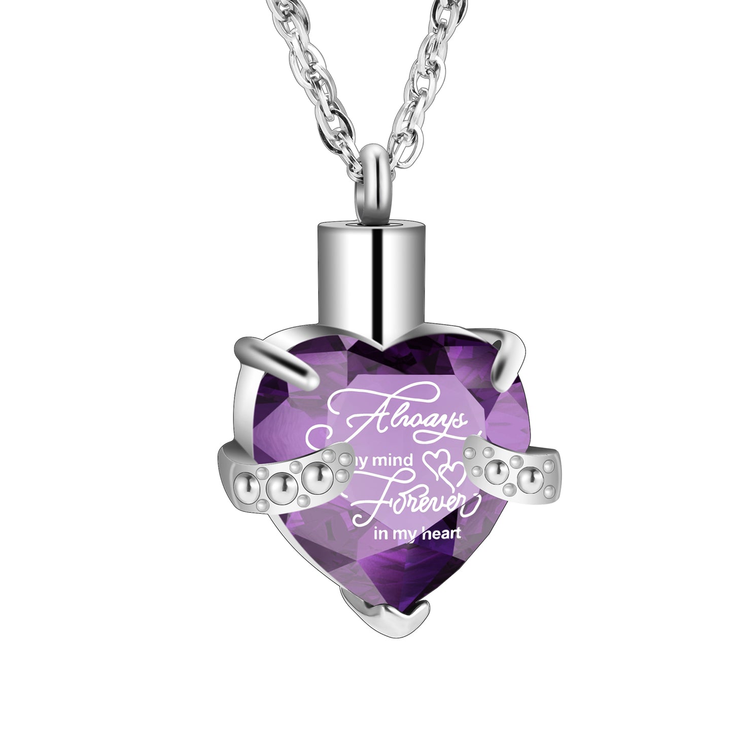 Heart  Cremation Pendant Necklace for Women