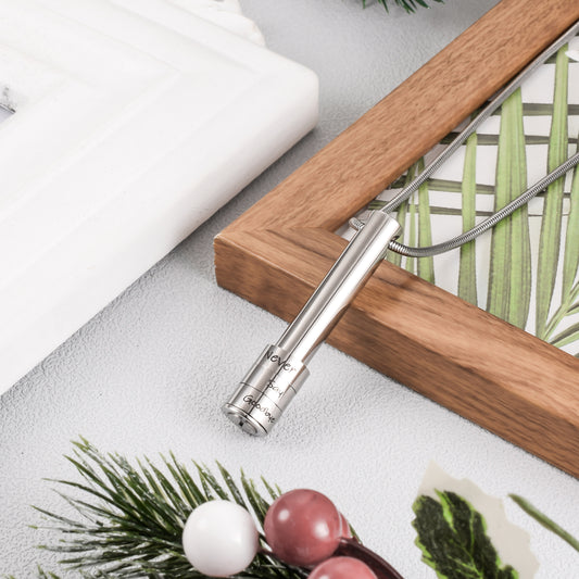 Bar Memorial Cremation Necklace