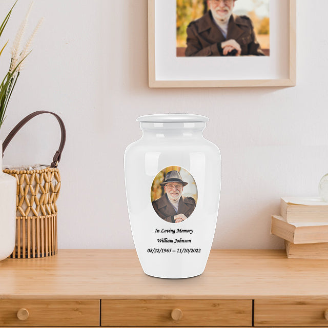 10 Inches Red Bird Cremation Urns for Human Ashes Ceramic Keepsake