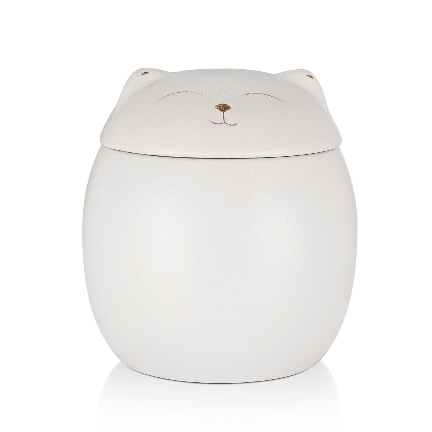 Smiley Shaped Pet Urn for Cat or Dog Memorial Keepsake