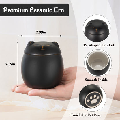 Smiley Shaped Pet Urn for Cat or Dog Memorial Keepsake
