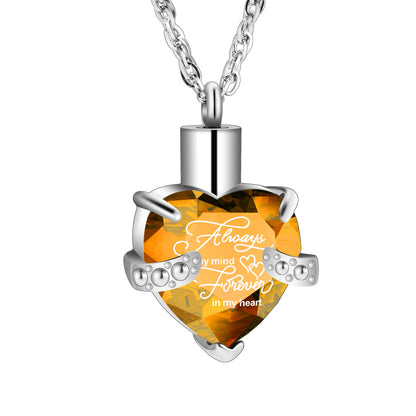 Heart  Cremation Pendant Necklace for Women