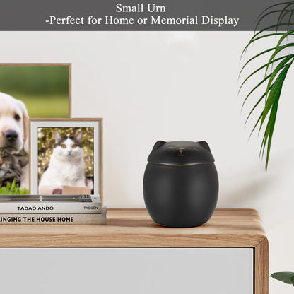 Smiley Shaped Pet Urn for Cat or Dog Memorial Keepsake