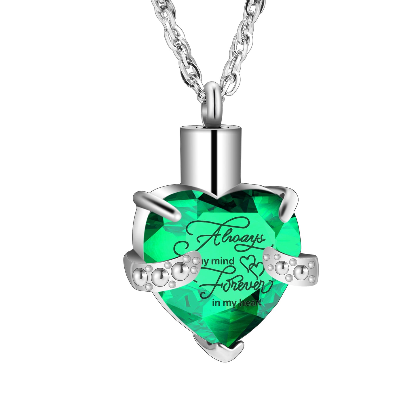 Heart  Cremation Pendant Necklace for Women