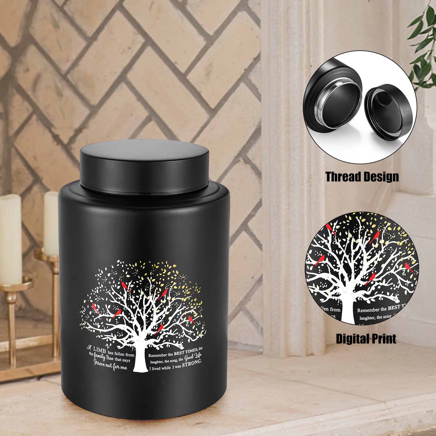 140 lbs Stainless Steel Urn for Human Ashes