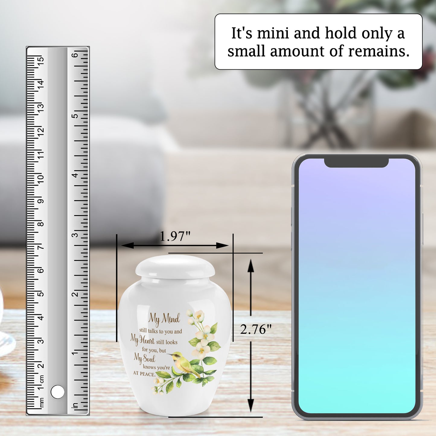 2.6 inch Ceramic Urn for Ashes