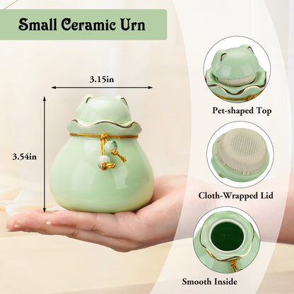 Ceramic Pet Memorial Urn for Cat or Dog