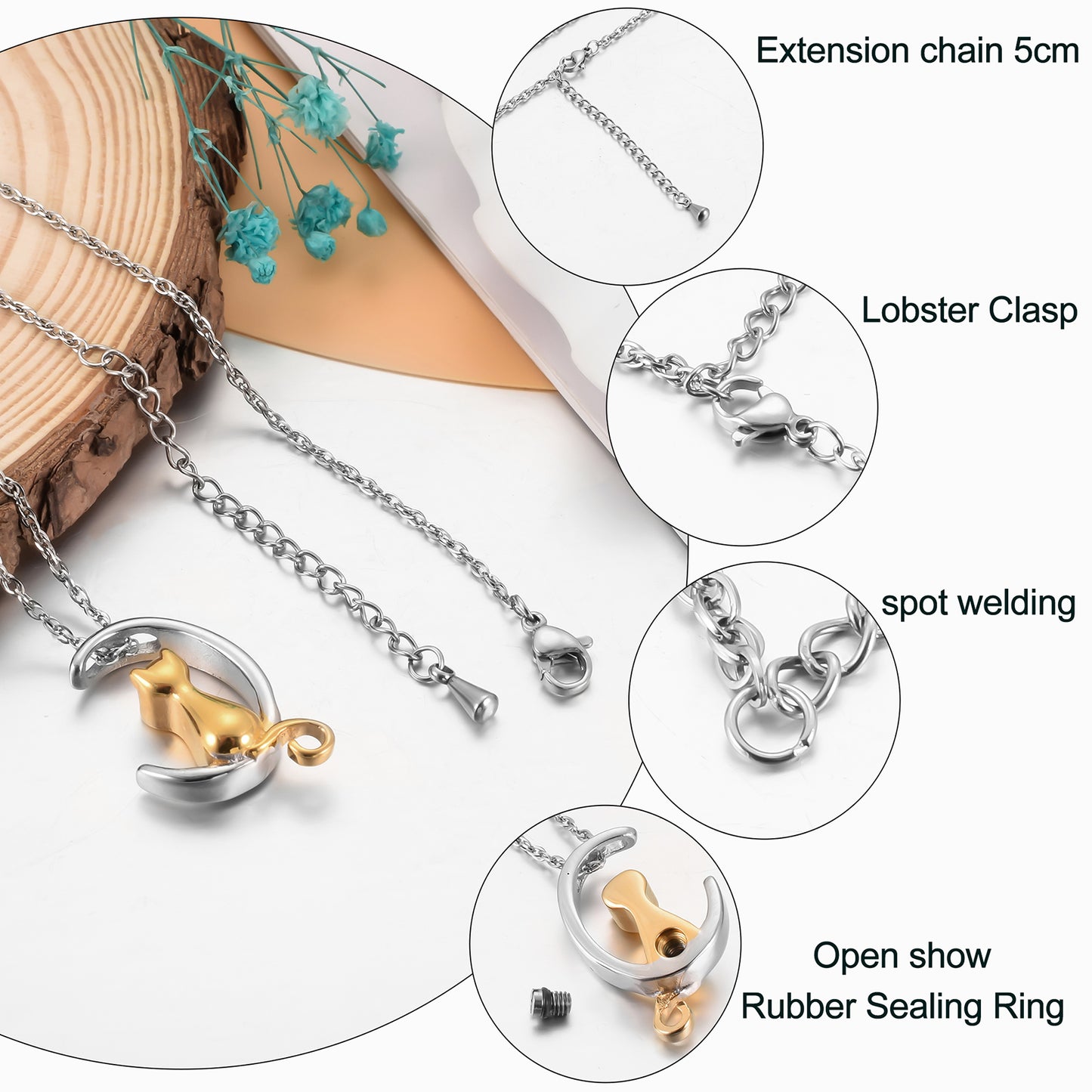 Cat Cremation Jewelry for Pets