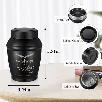 5.5 Inches Stainless Steel Urns for Human Ashes