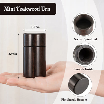 Small Wood Urn for Human Ashes