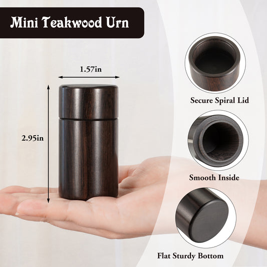 Small Wood Urn for Human Ashes