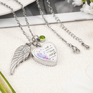 Personalized CREMATION URN HEART Necklace for Ashes