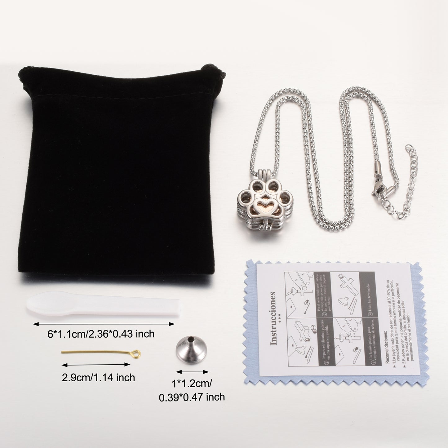 Rose Gold Eternity Paw Cremation Jewelry