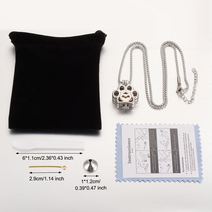 Rose Gold Eternity Paw Cremation Jewelry