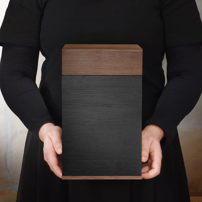 Large Cremation Wood Urn for Ashes