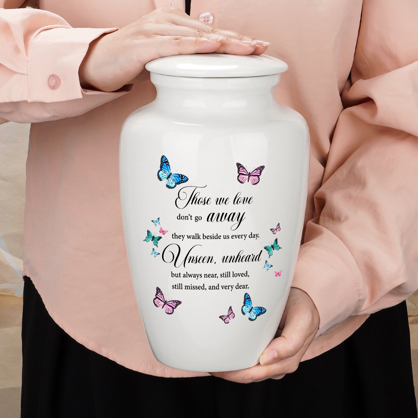 10 Inches Cremation Urns for Human Ashes Ceramic Keepsake