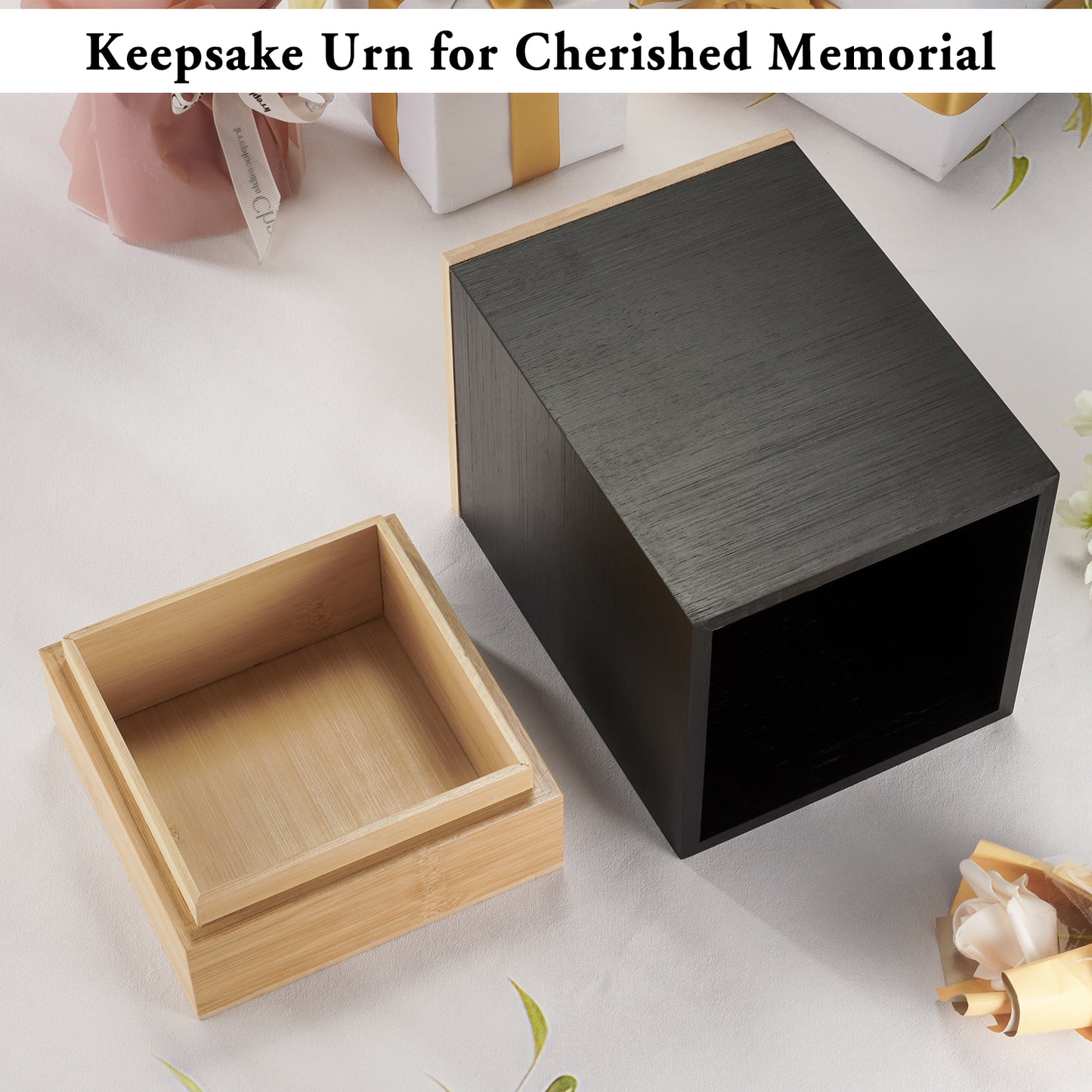 Large Cremation Wood Urn for Ashes