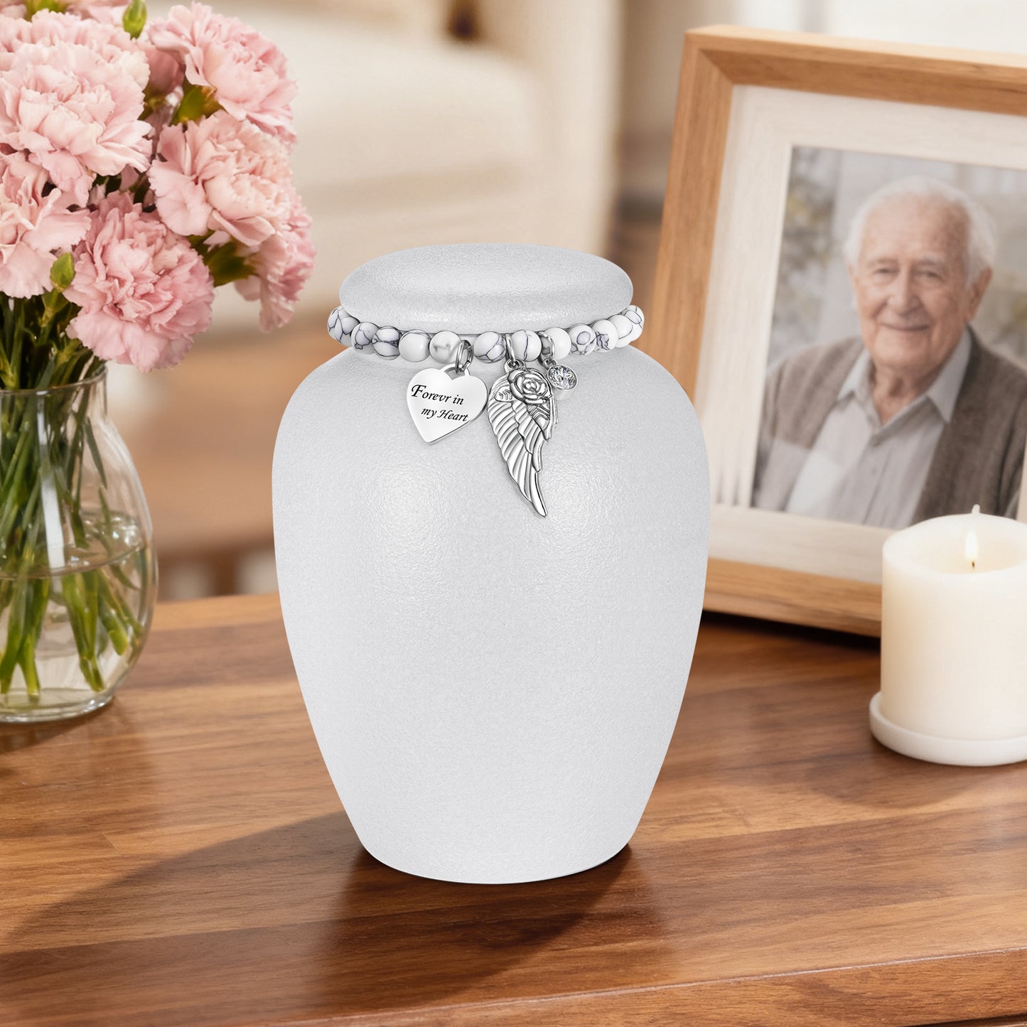 4.8in Ceramic Urn for Ashes Keepsake