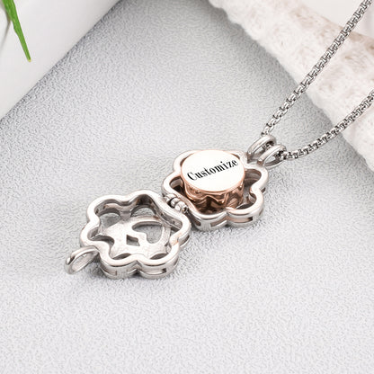 Rose Gold Eternity Paw Cremation Jewelry