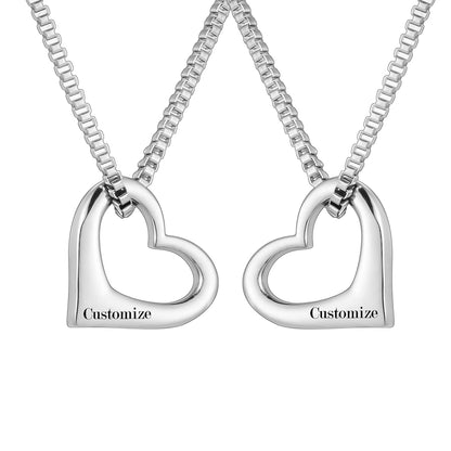 Simple Hearts Urns Necklace