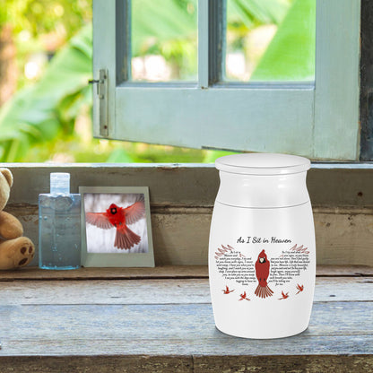 Butterfly Aluminium Memorial Small Keepsake Urn