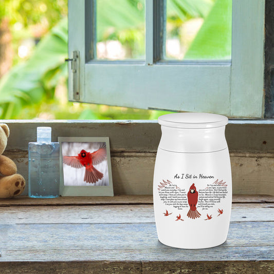 Butterfly Aluminium Memorial Small Keepsake Urn