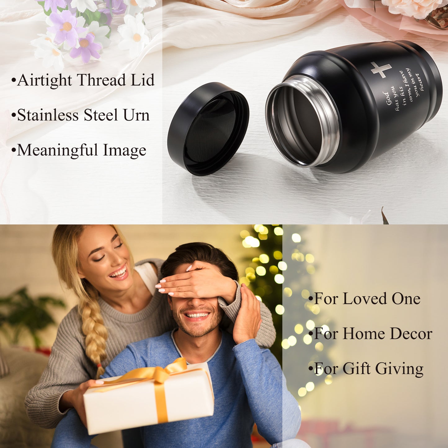 5.5 Inches Stainless Steel Urns for Human Ashes