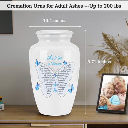 10 Inches Cremation Urns for Human Ashes Ceramic Keepsake