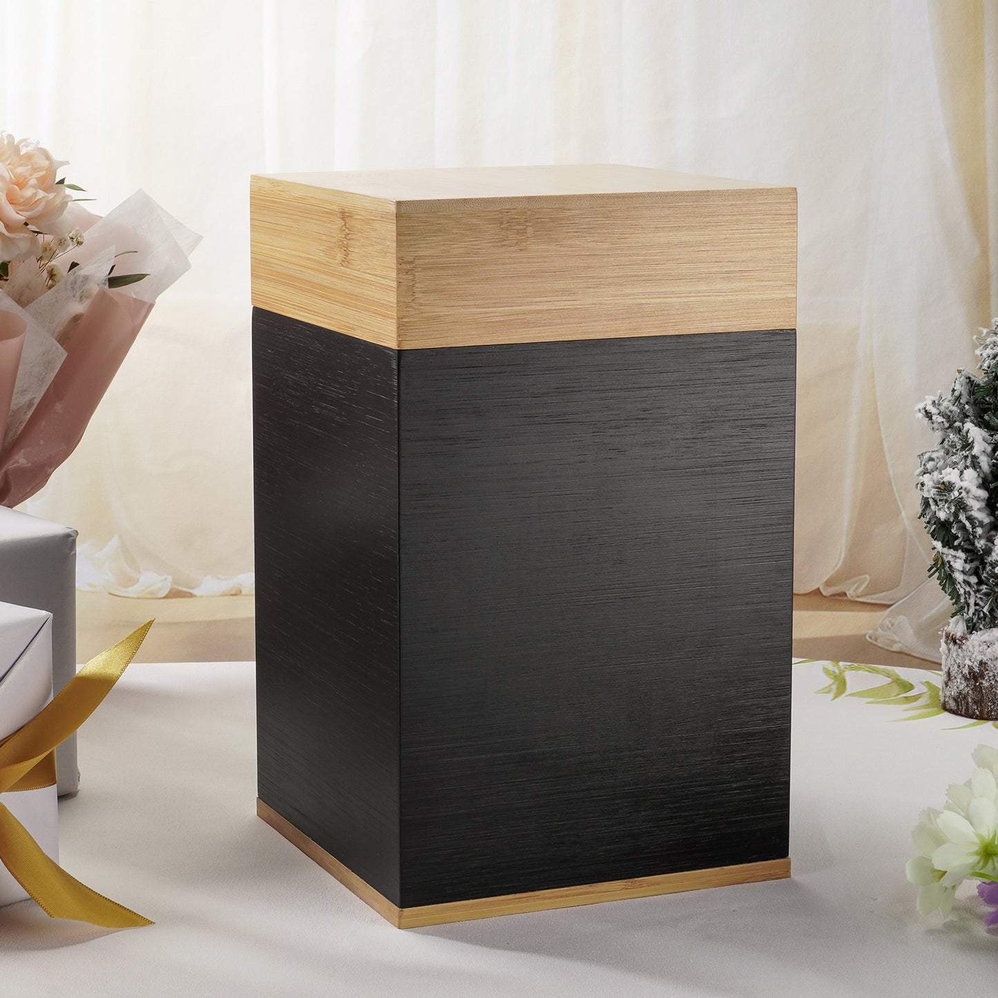 Large Cremation Wood Urn for Ashes