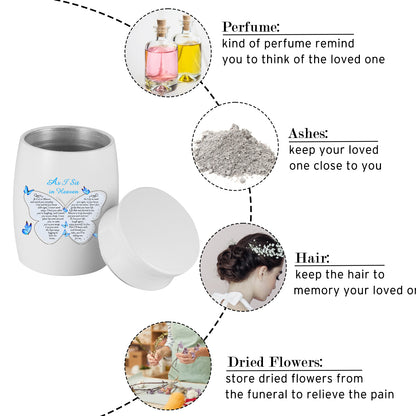 Butterfly Aluminium Memorial Small Keepsake Urn