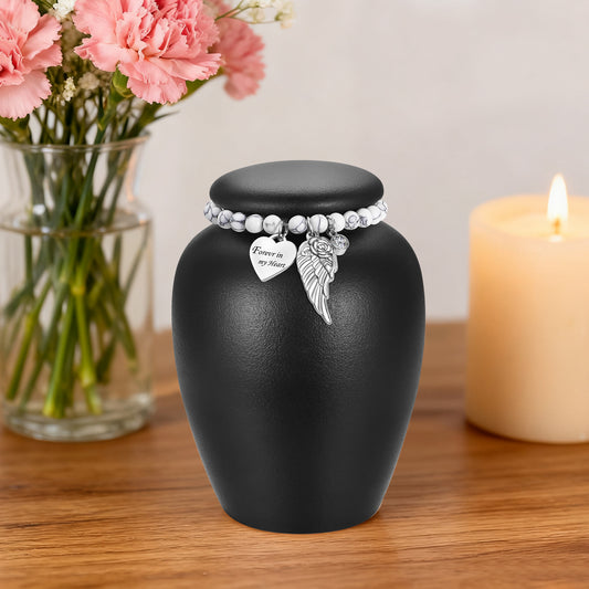 4.8in Ceramic Urn for Ashes Keepsake