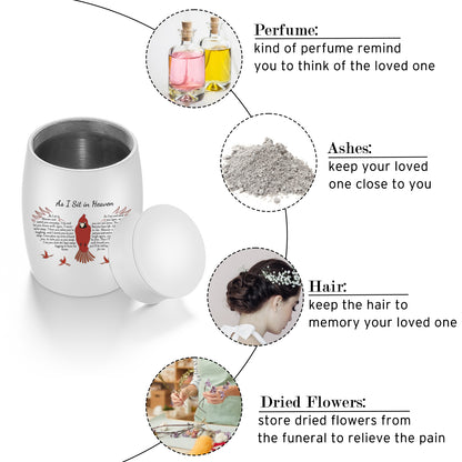 Butterfly Aluminium Memorial Small Keepsake Urn