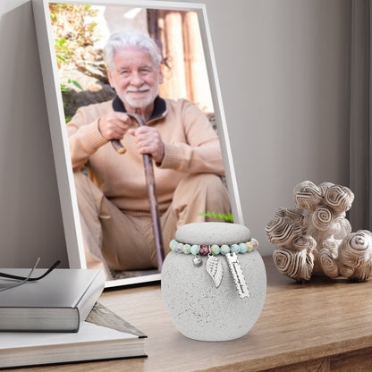 Ceramic 2.76 Inches Urn for Human Ashes Keepsake