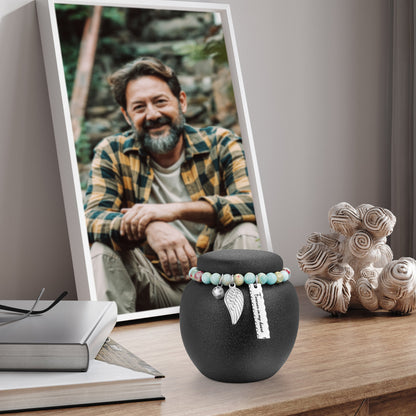 Ceramic 2.76 Inches Urn for Human Ashes Keepsake