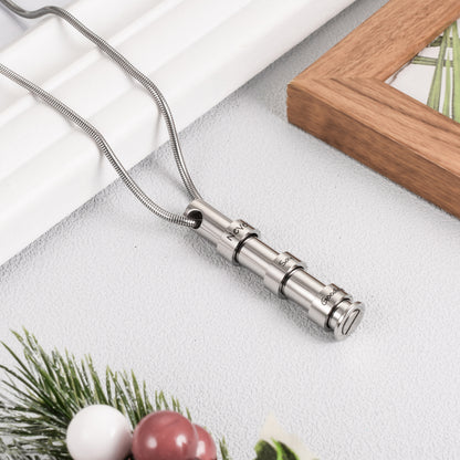 Bar Memorial Cremation Necklace