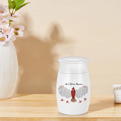 Butterfly Aluminium Memorial Small Keepsake Urn