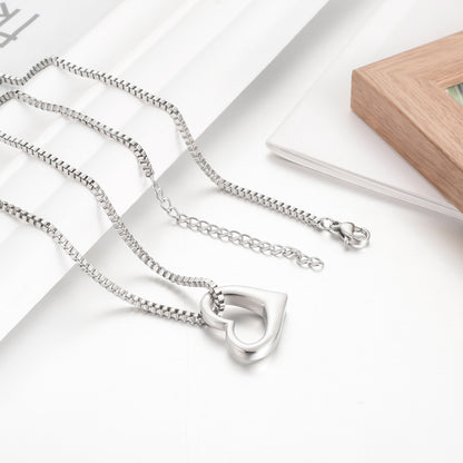 Simple Hearts Urns Necklace