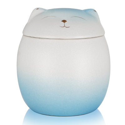 Smiley Shaped Pet Urn for Cat or Dog Memorial Keepsake