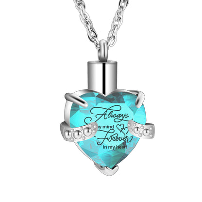 Heart  Cremation Pendant Necklace for Women