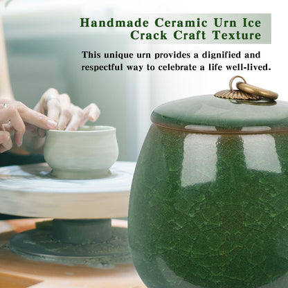 Ceramic Small Keepsake Urn for Human Ashes