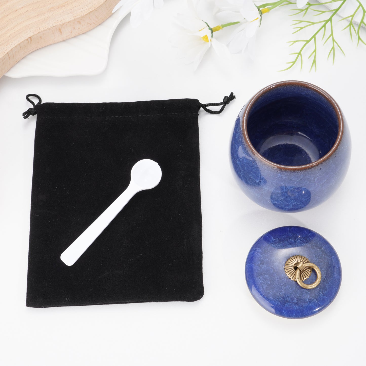 Ceramic Small Keepsake Urn for Human Ashes