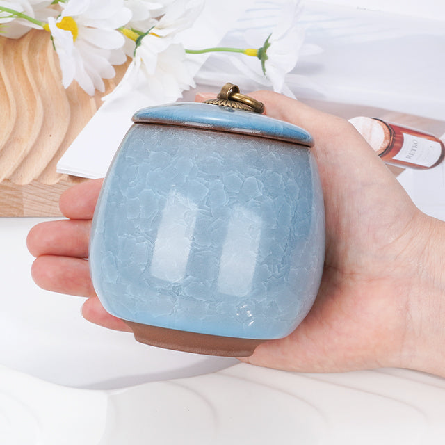 Ceramic Small Keepsake Urn for Human Ashes