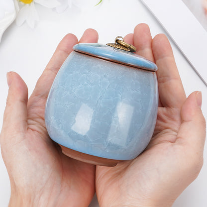 Ceramic Small Keepsake Urn for Human Ashes