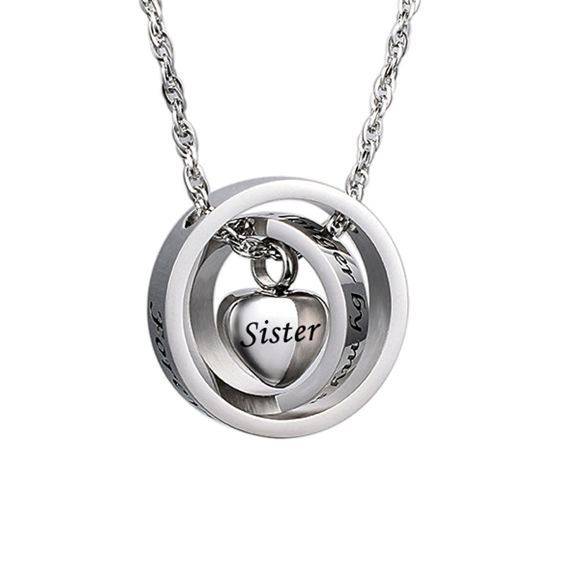 Heart Cremation Pendant Necklace for Ashes