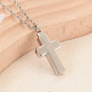 Life Tree Cross Filled Pendant Necklace with stainless steel material