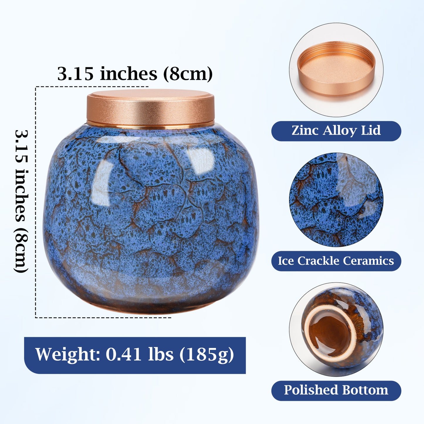 Ceramic Urn for Ashes Keepsake